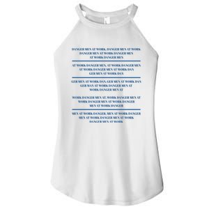 Danger At Work At Work Danger Ger At Work Dan Women's Perfect Tri Rocker Tank