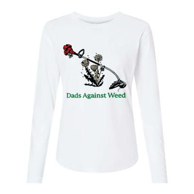 Dads Against Weed Funny Womens Cotton Relaxed Long Sleeve T-Shirt