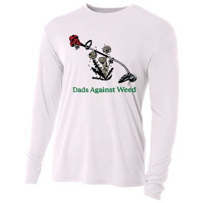 Dads Against Weed Funny Cooling Performance Long Sleeve Crew