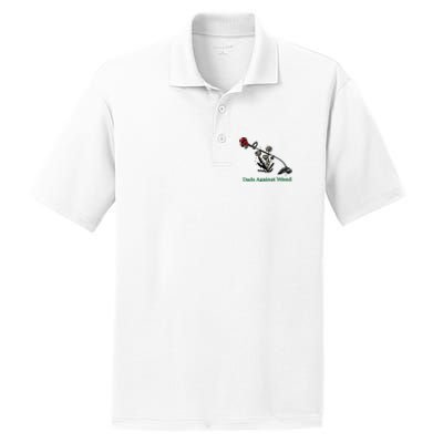 Dads Against Weed Funny PosiCharge RacerMesh Polo