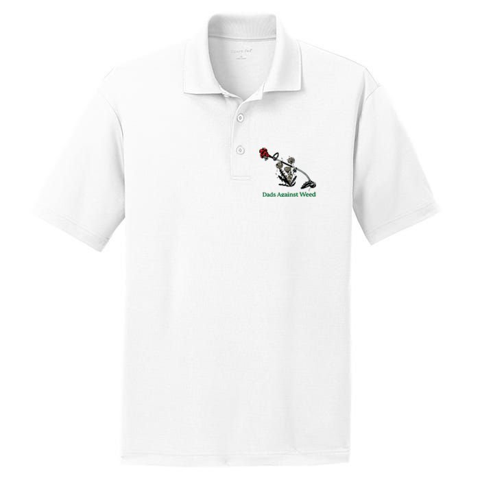 Dads Against Weed Funny PosiCharge RacerMesh Polo