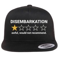 Disembarkation Awful Would Not Recommend Funny Cruise Ship Flat Bill Trucker Hat