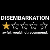 Disembarkation Awful Would Not Recommend Funny Cruise Ship Tank Top