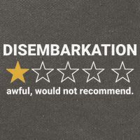 Disembarkation Awful Would Not Recommend Funny Cruise Ship Cotton Canvas Backpack