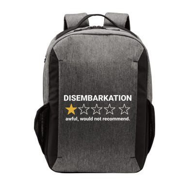 Disembarkation Awful Would Not Recommend Funny Cruise Ship Vector Backpack
