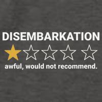 Disembarkation Awful Would Not Recommend Funny Cruise Ship Vector Backpack