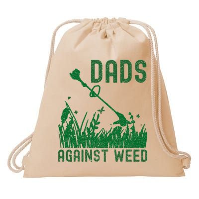 Dads Against Weed Lawn Mowing Drawstring Bag