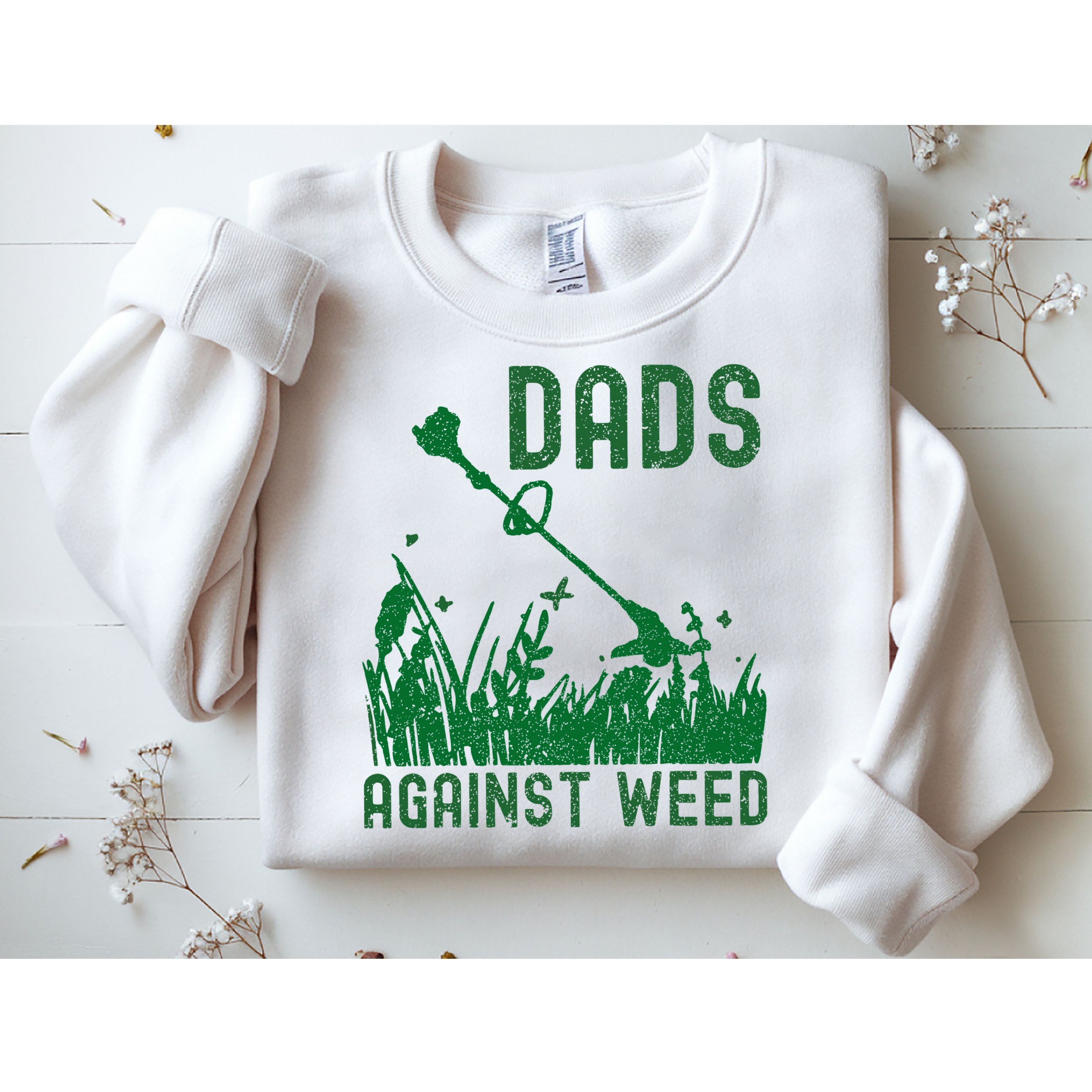Dads Against Weed Lawn Mowing Sweatshirt