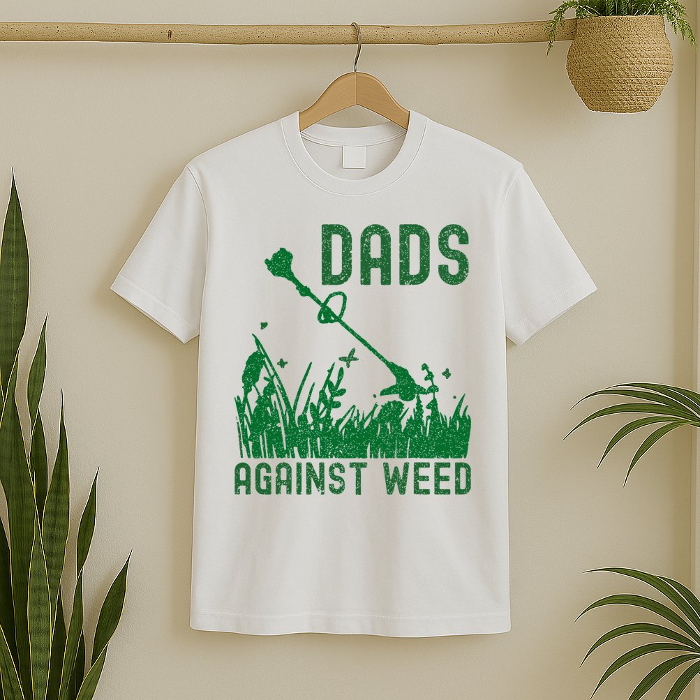 Dads Against Weed Lawn Mowing T-Shirt