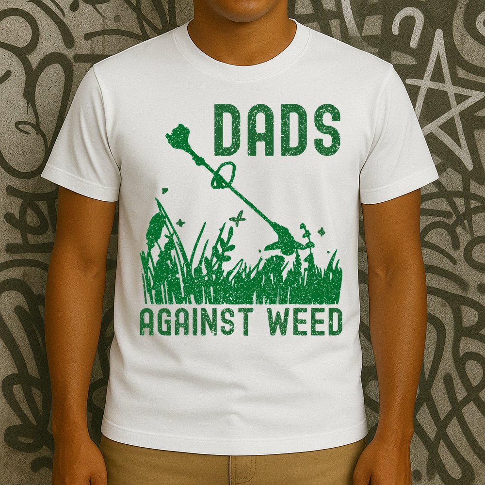 Dads Against Weed Lawn Mowing T-Shirt