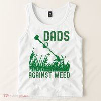 Dads Against Weed Lawn Mowing Tank Top