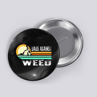 Dads Against Weed Funny Gardening Lawn Mowing Lawn Mower Men Button