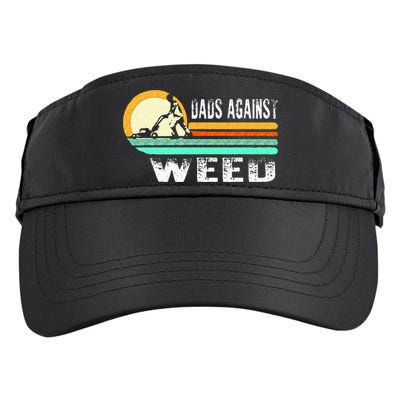 Dads Against Weed Funny Gardening Lawn Mowing Lawn Mower Men Adult Drive Performance Visor