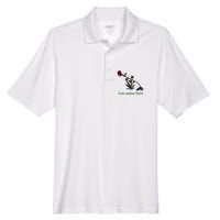 Dads Against Weed Funny Gardening Lawn Mowing Fathers Men's Origin Performance Pique Polo