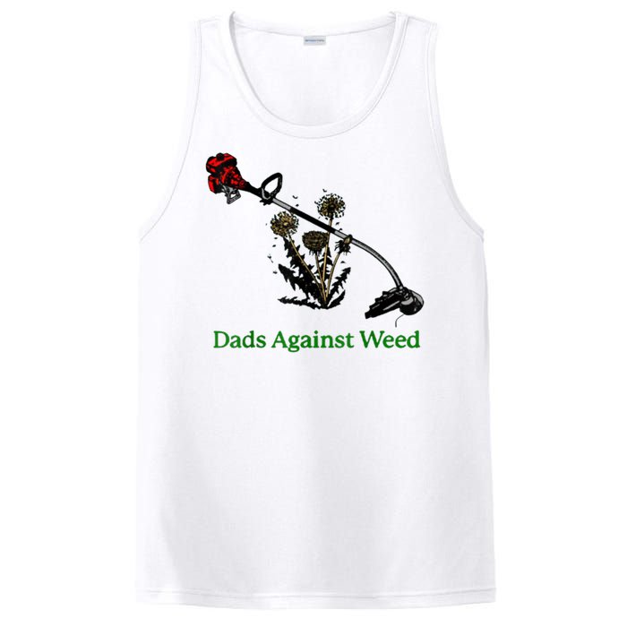 Dads Against Weed Funny Gardening Lawn Mowing Fathers PosiCharge Competitor Tank