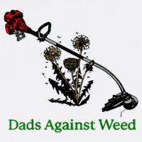 Dads Against Weed Funny Gardening Lawn Mowing Fathers Flat Bill Trucker Hat