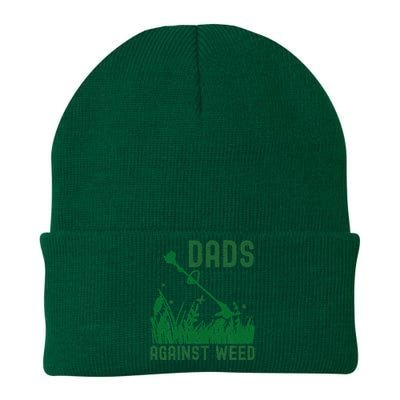 Dads Against Weed Lawn Mowing Knit Cap Winter Beanie