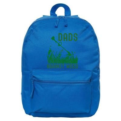 Dads Against Weed Lawn Mowing 16 in Basic Backpack