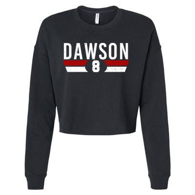 Dawson 8 Vintage Baseball Player Cropped Pullover Crew