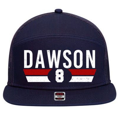 Dawson 8 Vintage Baseball Player 7 Panel Mesh Trucker Snapback Hat