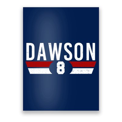 Dawson 8 Vintage Baseball Player Poster