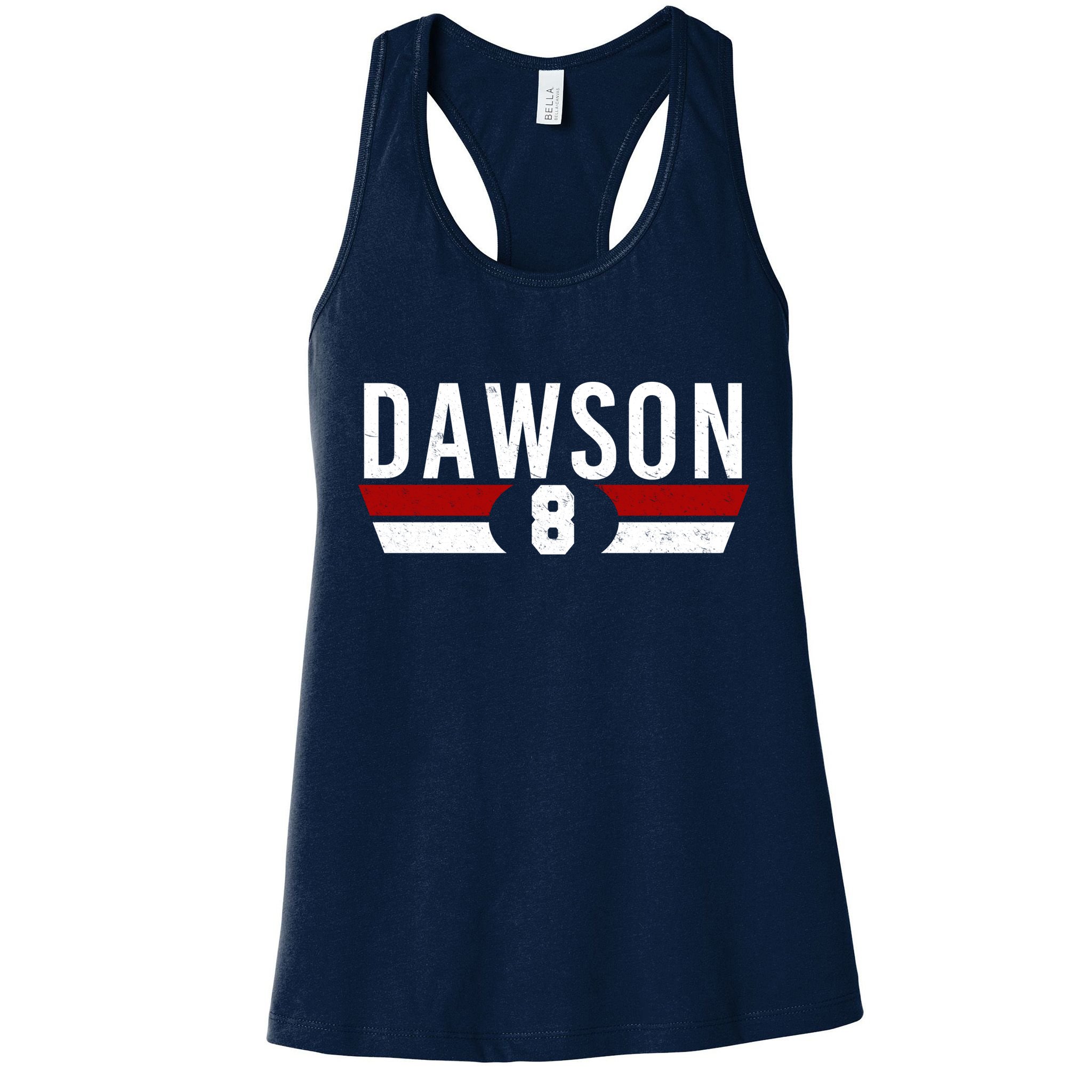 Dawson 8 Vintage Baseball Player Womens Tank Top