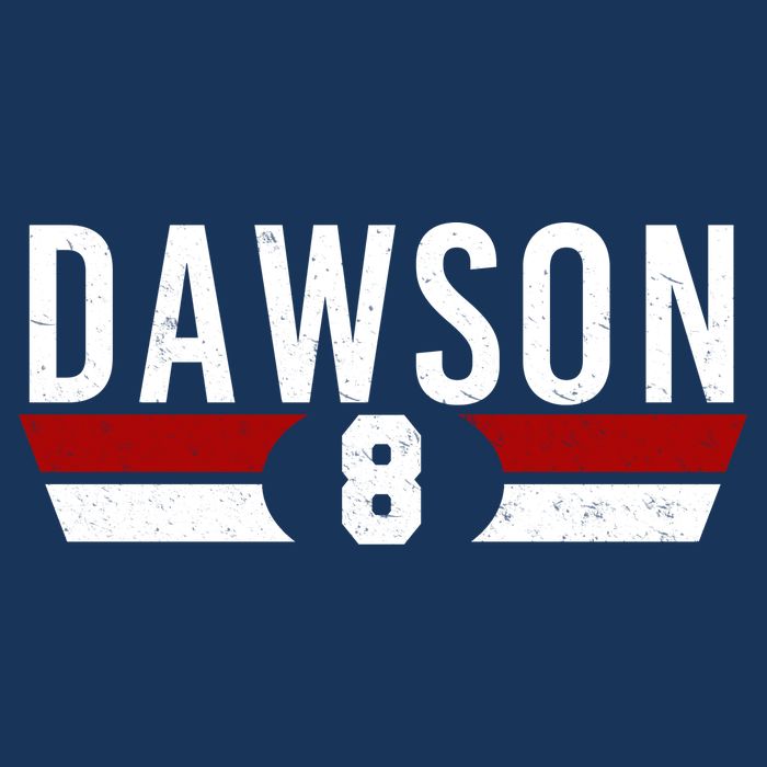 Dawson 8 Vintage Baseball Player Baby Bodysuit
