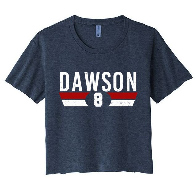 Dawson 8 Vintage Baseball Player Crop Top