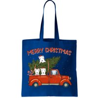 Dogo Argentino Xmas Vintage Red Pickup Meaningful Gift Tote Bag