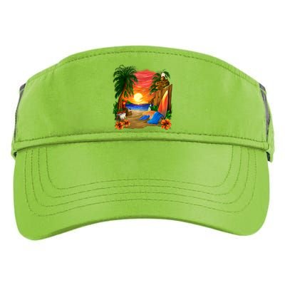 Day at the Beach Adult Drive Performance Visor