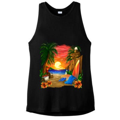 Day at the Beach Ladies PosiCharge Tri-Blend Wicking Tank