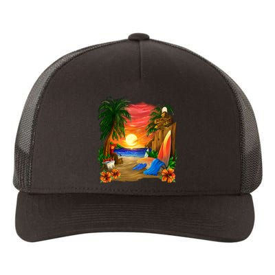 Day at the Beach Yupoong Adult 5-Panel Trucker Hat