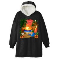 Day at the Beach Hooded Wearable Blanket