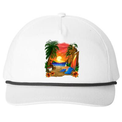 Day at the Beach Snapback Five-Panel Rope Hat