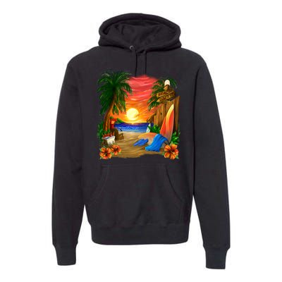 Day at the Beach Premium Hoodie