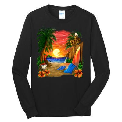 Day at the Beach Tall Long Sleeve T-Shirt