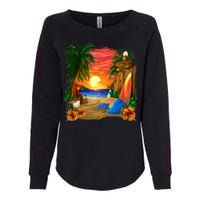 Day at the Beach Womens California Wash Sweatshirt