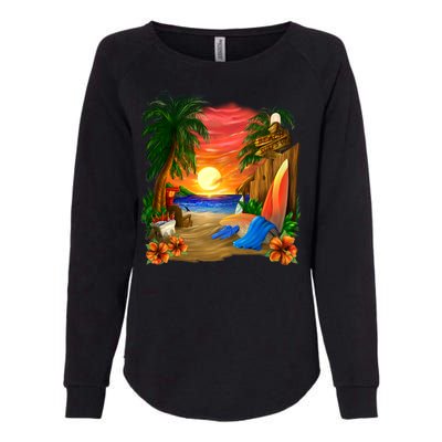 Day at the Beach Womens California Wash Sweatshirt