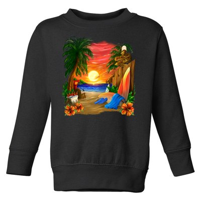 Day at the Beach Toddler Sweatshirt