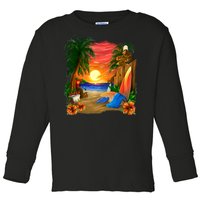 Day at the Beach Toddler Long Sleeve Shirt