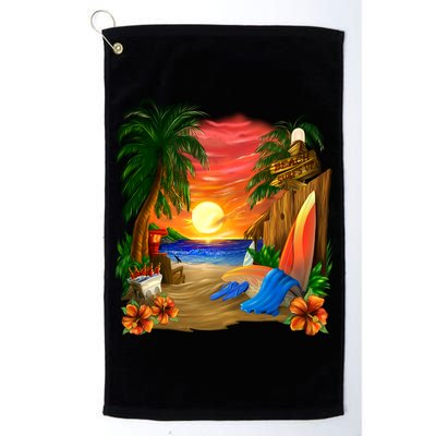 Day at the Beach Golf Towel