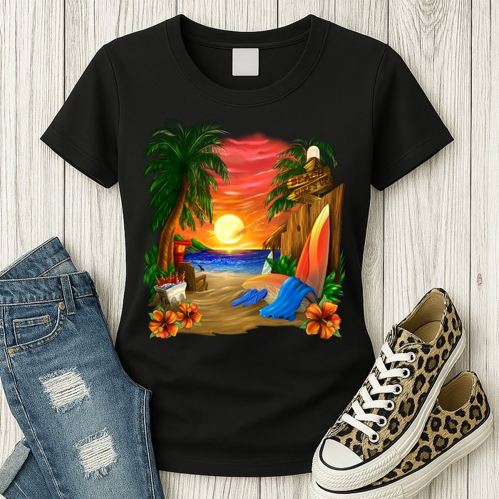 Day at the Beach Womens T-Shirt