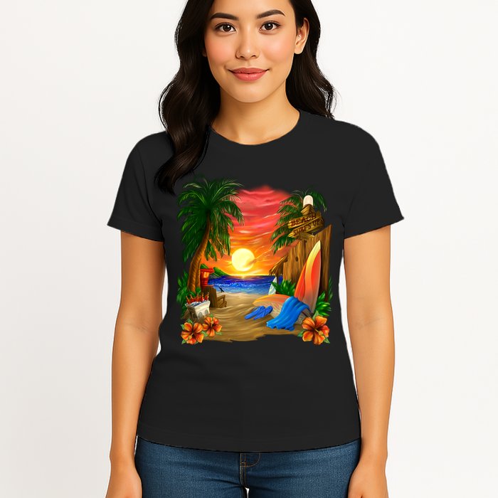 Day at the Beach Womens T-Shirt