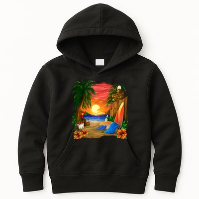 Day at the Beach Kids Hoodie