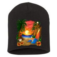 Day at the Beach Short Acrylic Beanie