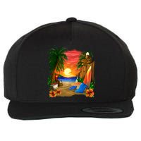 Day at the Beach Wool Snapback Cap