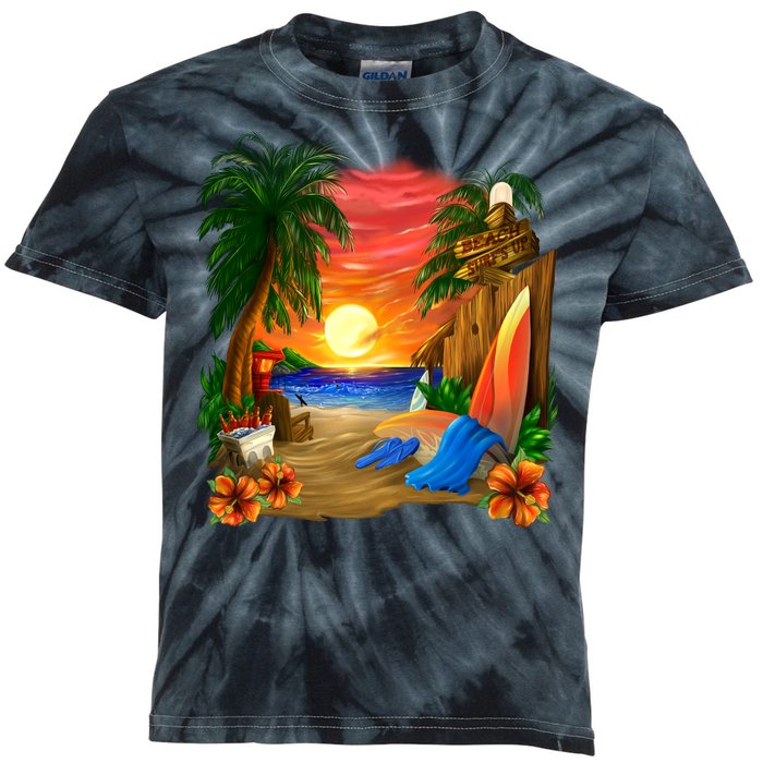 Day at the Beach Kids Tie-Dye T-Shirt