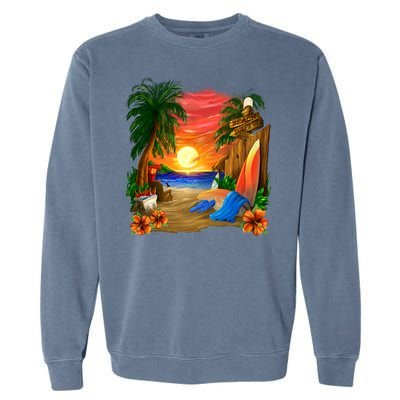 Day at the Beach Garment-Dyed Sweatshirt