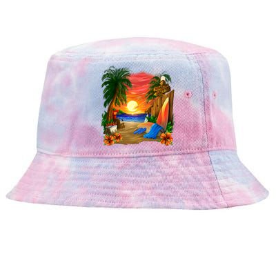 Day at the Beach Tie-Dyed Bucket Hat