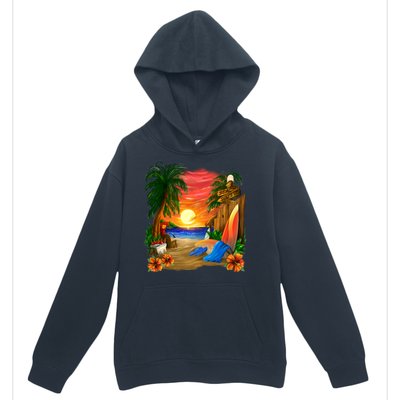 Day at the Beach Urban Pullover Hoodie